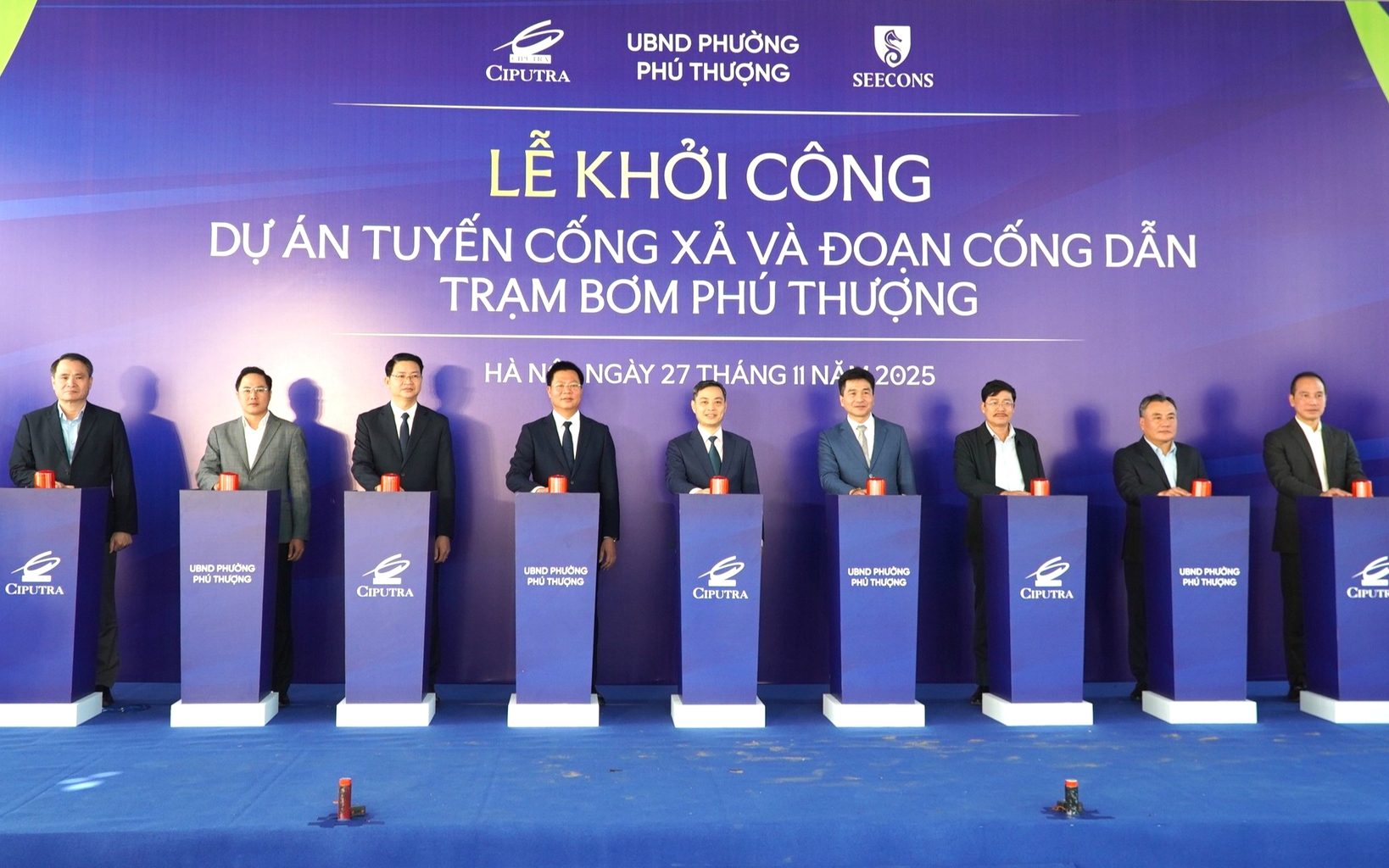 Hoàn thiện pháp lý, thu hút tư nhân đầu tư hạ tầng cấp, thoát nước- Ảnh 7. Hà Nội: Khởi công dự án thoát nước cho khu đô thị Nam Thăng Long