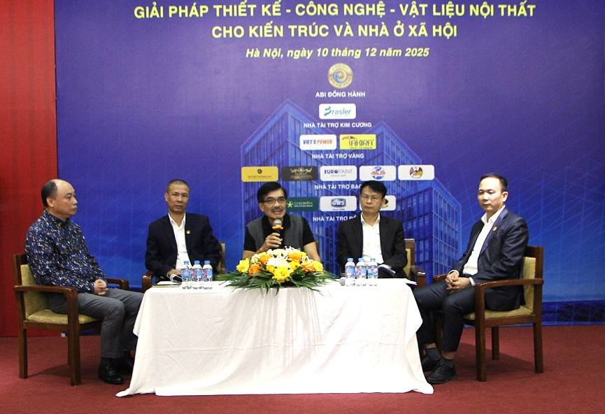 Giải pháp thiết kế, công nghệ, vật liệu và nội thất cho nhà ở xã hội- Ảnh 6. Các chuyên gia đã tập trung thảo luận về các giải pháp thiết kế, công nghệ, vật liệu và nội thất cho nhà ở xã hội.