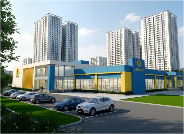 Thiết kế điển hình siêu thị, cửa hàng tiện ích phục vụ công nhân khu công nghiệp- Ảnh 5.