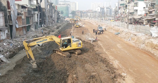 Hoàng Cầu – Voi Phục: Con đường “bật tốc” hoàn thiện sau thông xe. Công trường dự án Hoàng Cầu - Voi Phục sôi động sau khi thông xe kỹ thuật