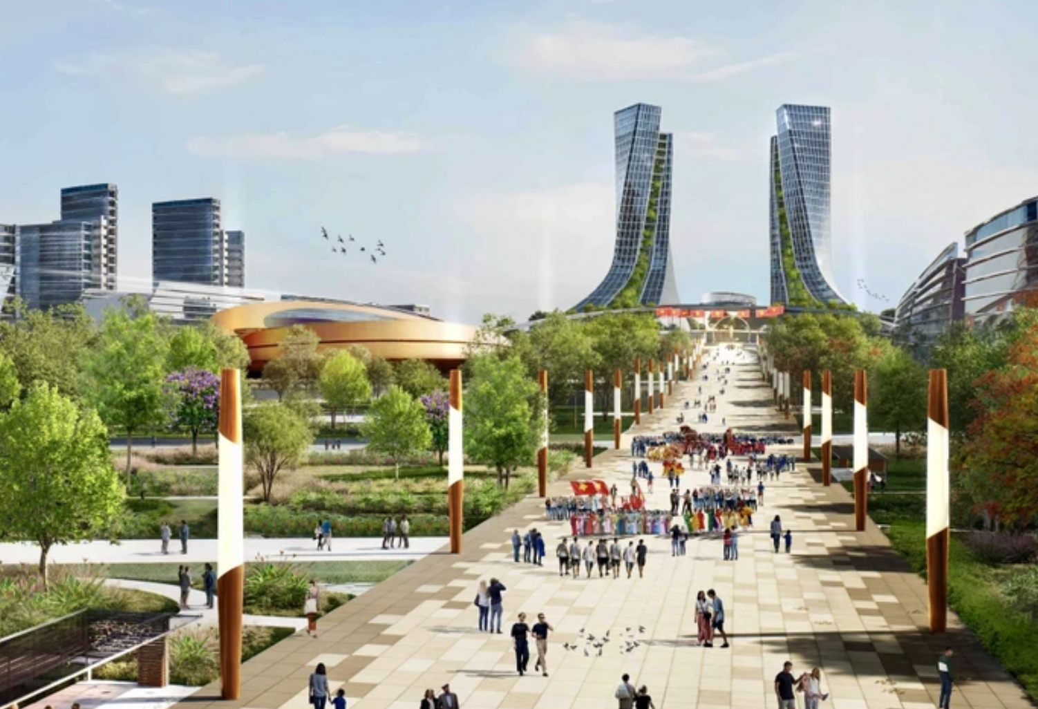 Trung tâm hành chính mới của Đồng Nai dự kiến gồm 3 khối nhà, cao tối đa 10 tầng- Ảnh 2.