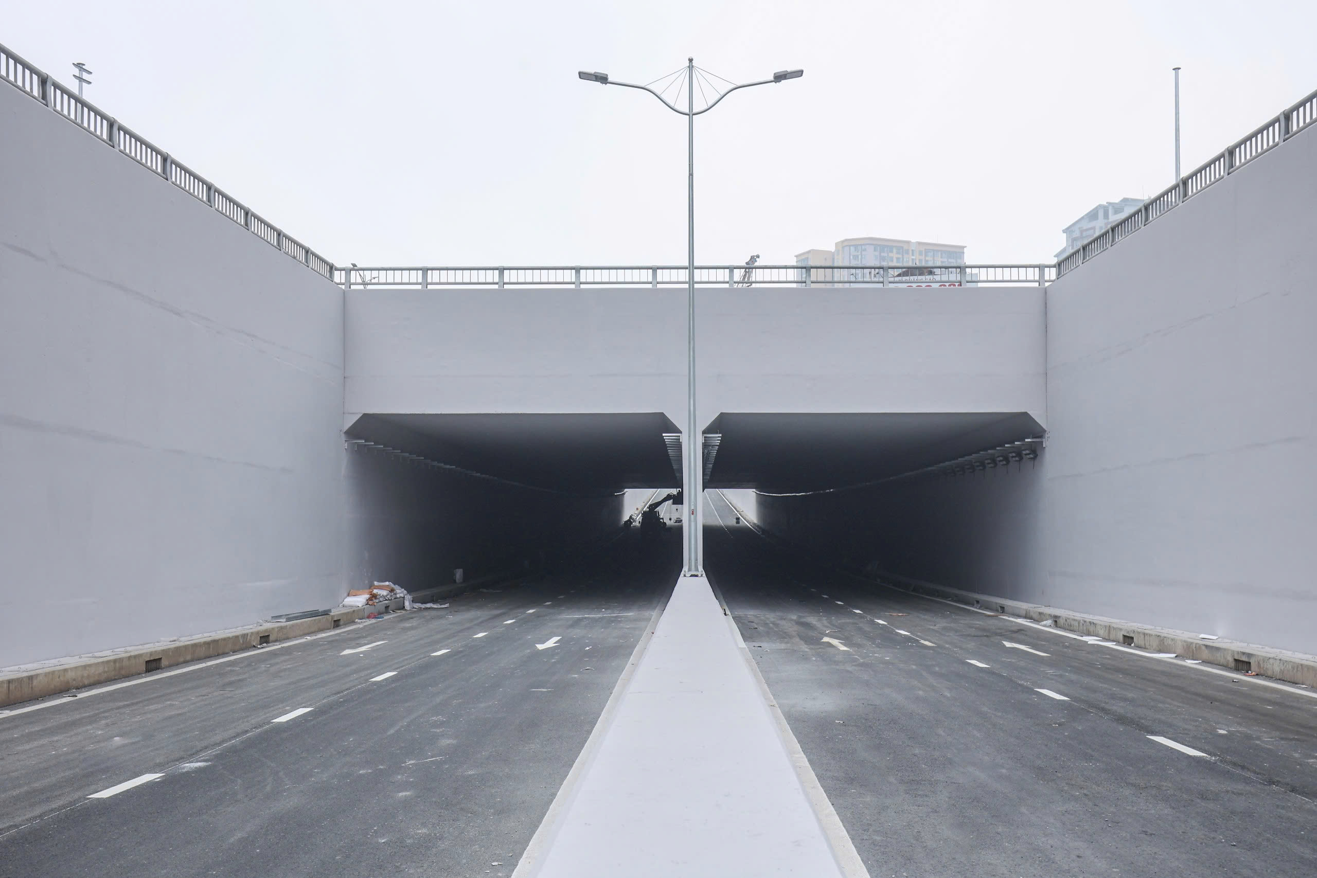 Hầm chui Kim Đồng, Vành đai 2,5 đoạn Đầm Hồng - QL1A sẵn sàng thông xe- Ảnh 2.