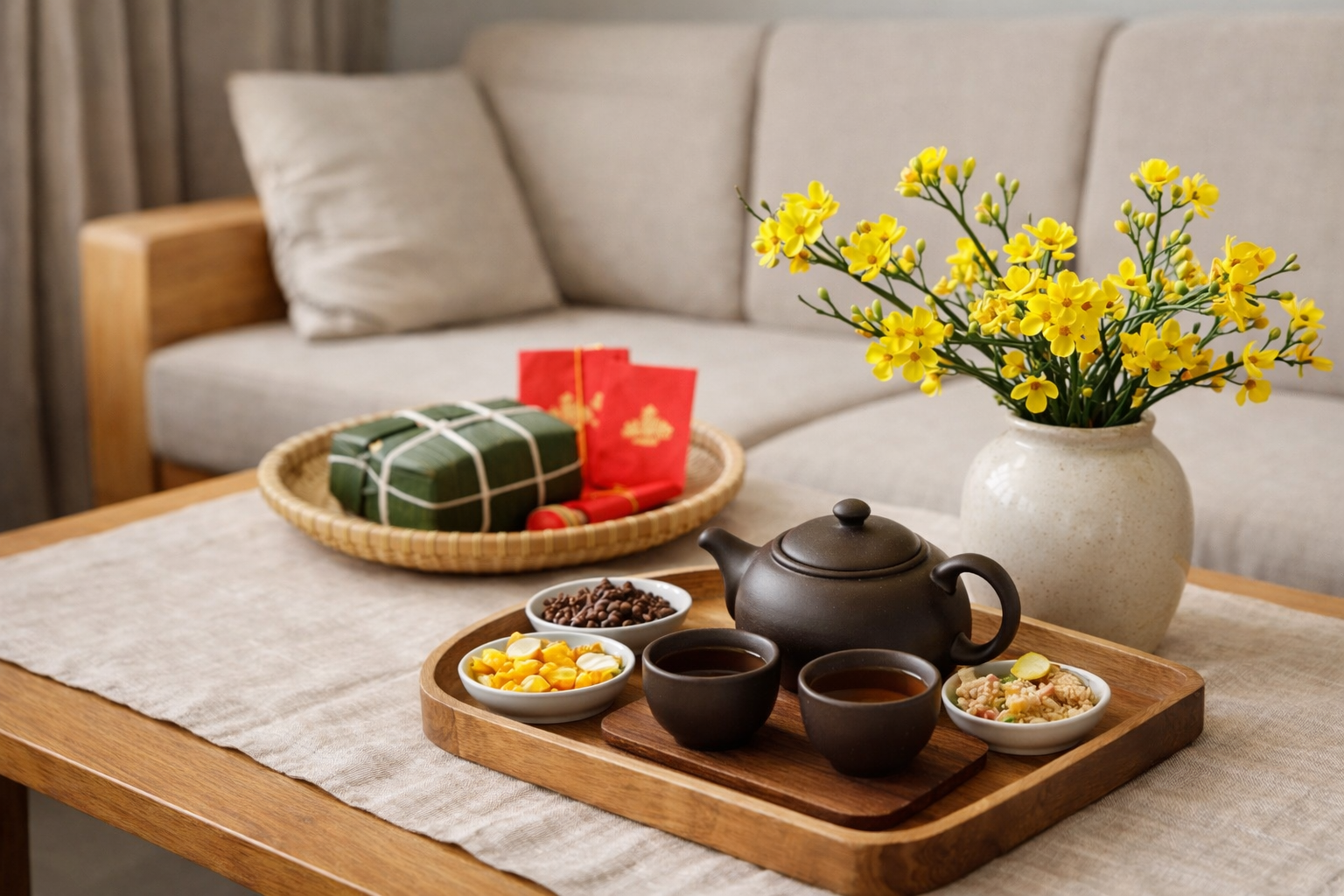 Trang hoàng Tết: Ít đồ, có gu - Ảnh 1.