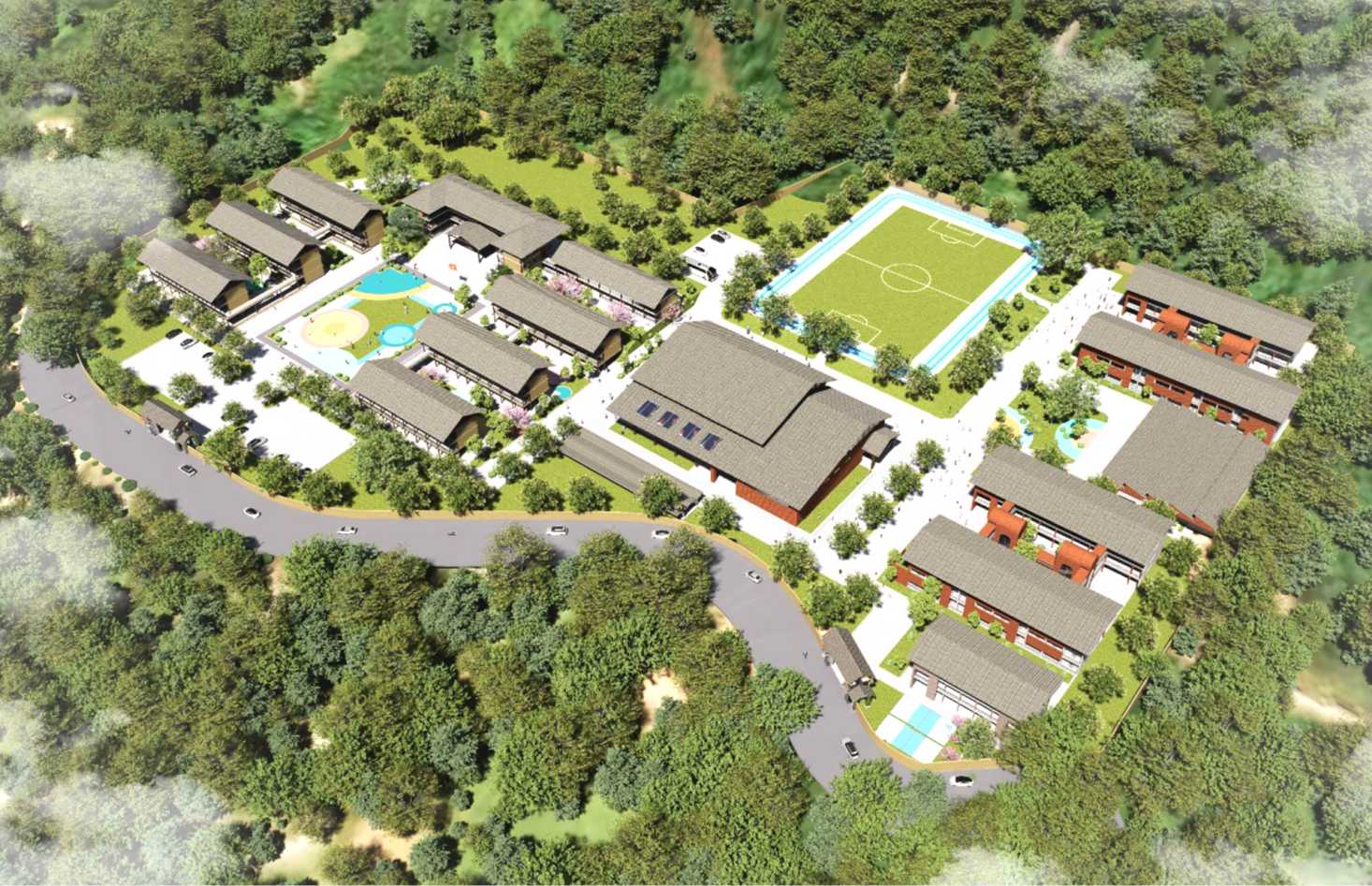 Một thiết kế mẫu Trường nội trú liên cấp tại xã biên giới đất liền vùng miền núi phía Bắc. Một thiết kế mẫu Trường nội trú liên cấp tại xã biên giới đất liền vùng miền núi phía Bắc.