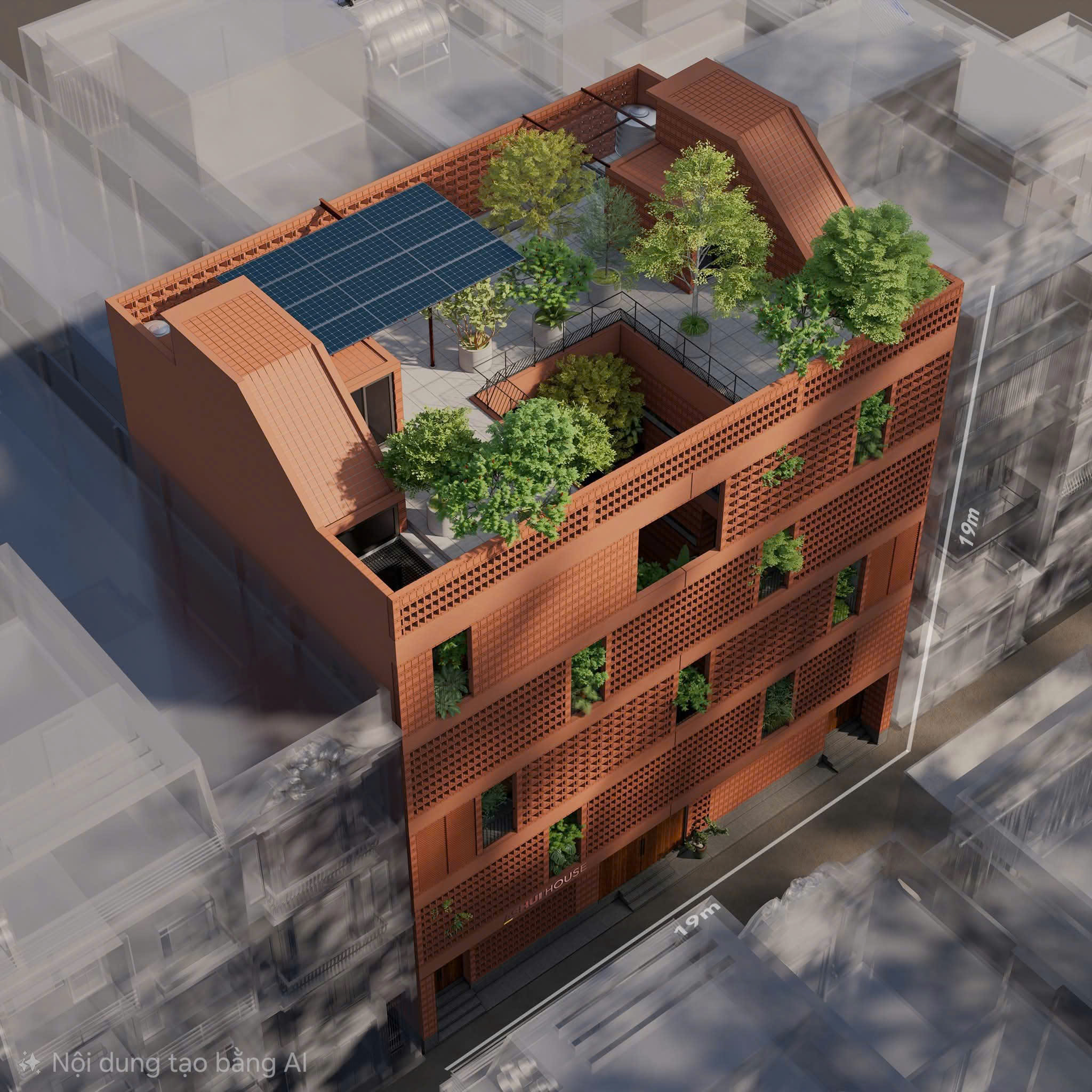 Định vị bản sắc từ vật liệu gạch, ngói- Ảnh 3.