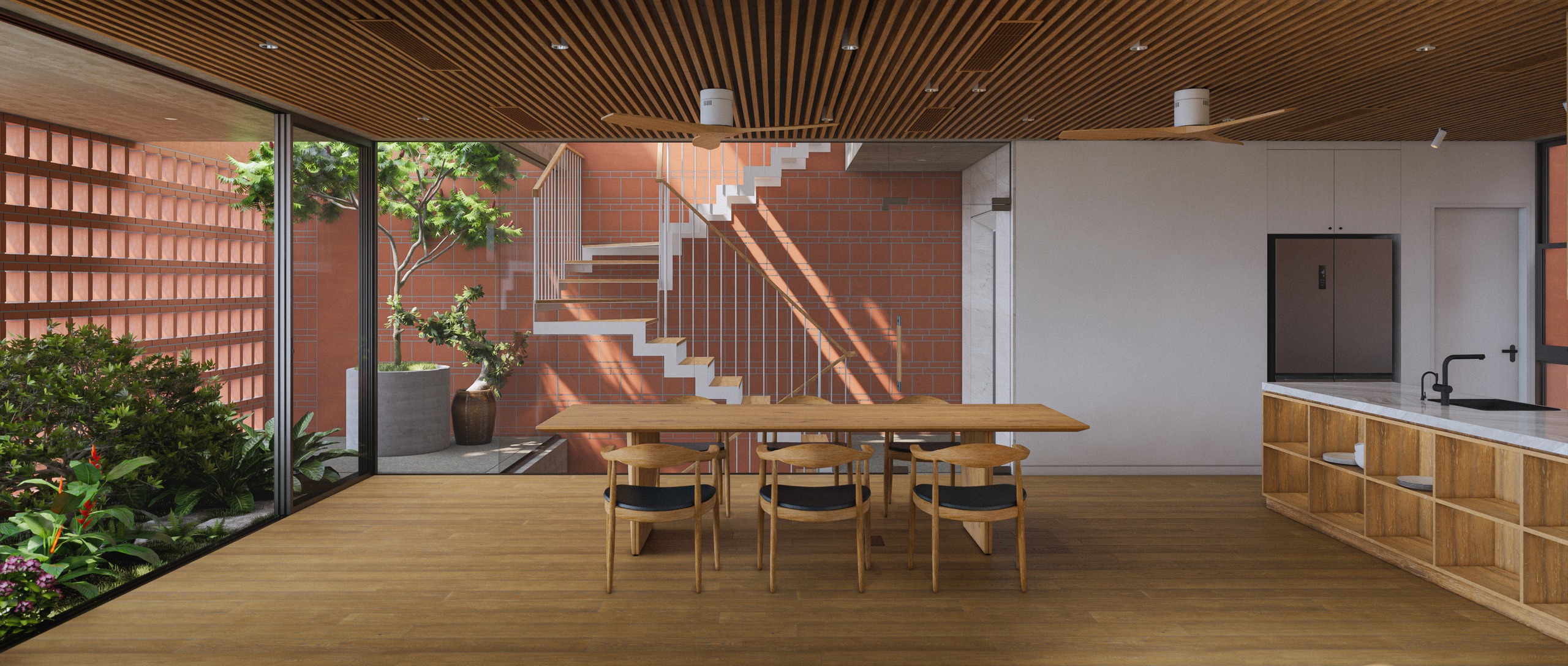 Định vị bản sắc từ vật liệu gạch, ngói- Ảnh 4.