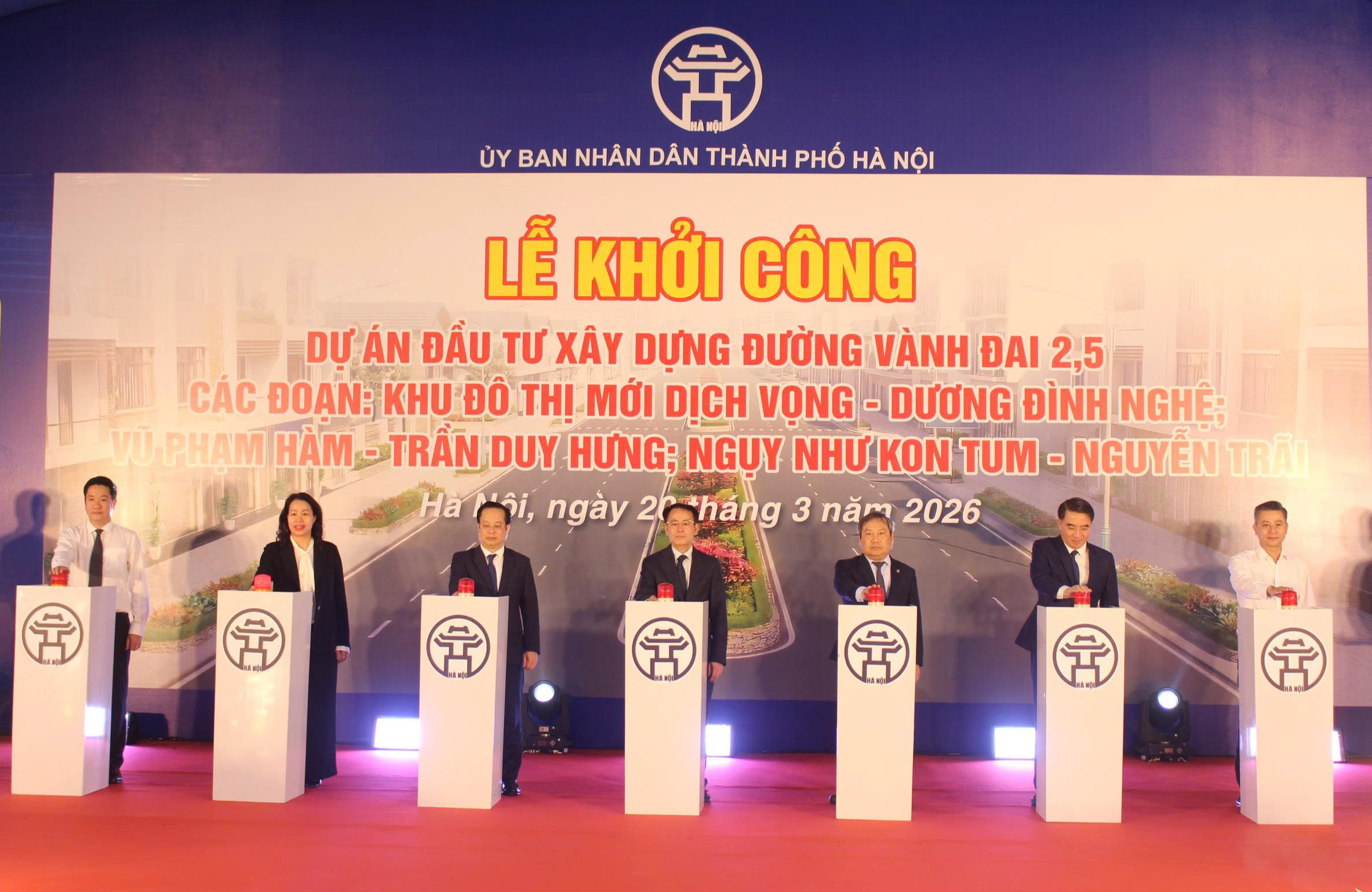 Hà Nội khởi công Vành đai 2,5, gỡ điểm nghẽn giao thông đô thị- Ảnh 1.