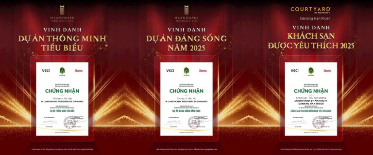 Dự án Marriot Đà Nẵng với nhiều giải thưởng tiêu biểu năm 2025