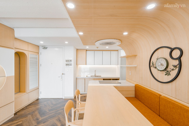 Căn hộ 92m² hiện đại ở Hà Nội với thiết kế tường bo tròn đặc biệt thu hút, gia chủ tiết lộ chi phí hết 1,5 tỷ - Ảnh 4. Căn hộ 92m² hiện đại ở Hà Nội với thiết kế tường bo tròn đặc biệt thu hút, gia chủ tiết lộ chi phí hết 1,5 tỷ - Ảnh 4.