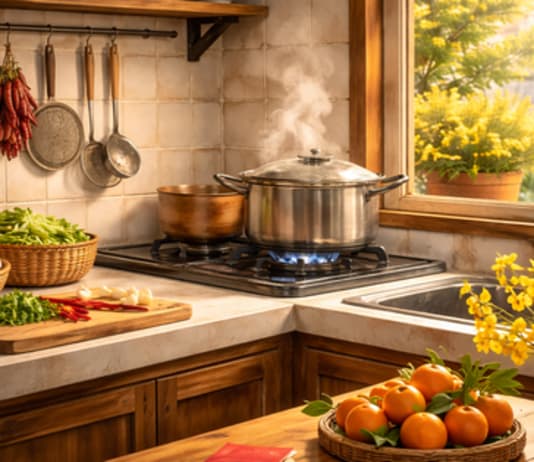 Những góc nhà gợi Tết Những góc nhà gợi Tết