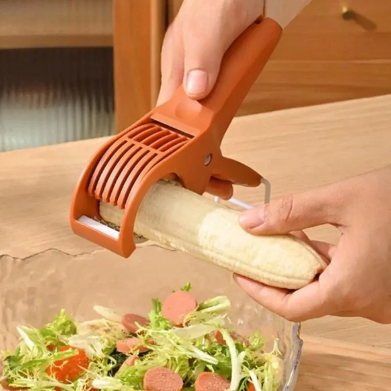 5 Blade Vegetable Cutter & Fruit Slicer  Multipurpose Vegetable Chopper  Kitchen Cutter with 5 Stainless Steel Blades  Multiple Colors
