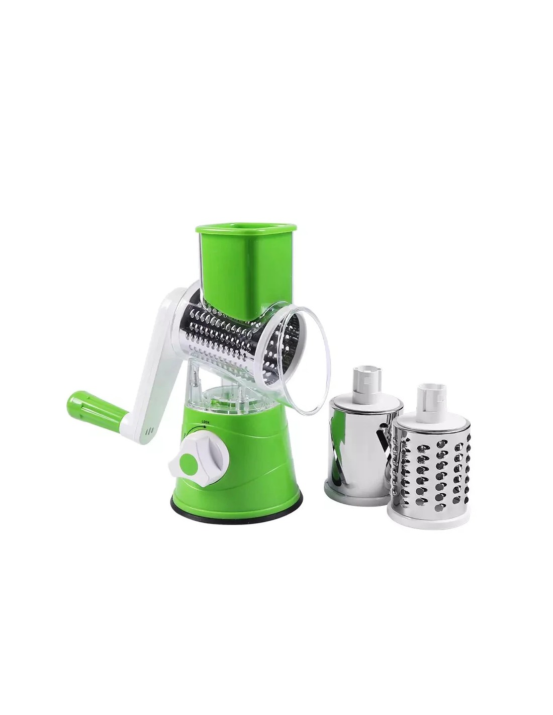 Manual Rotary Vegetable Cutter & Drum Slicer  Multifunctional Kitchen Vegetable Grater  Round Food Slicer
