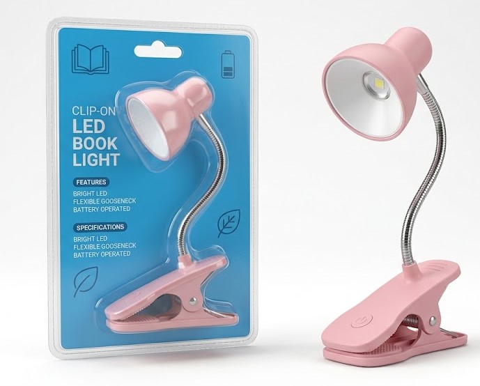 Mini Book Light with Clip  Portable LED Reading Lamp with Eye Protection  Random Color