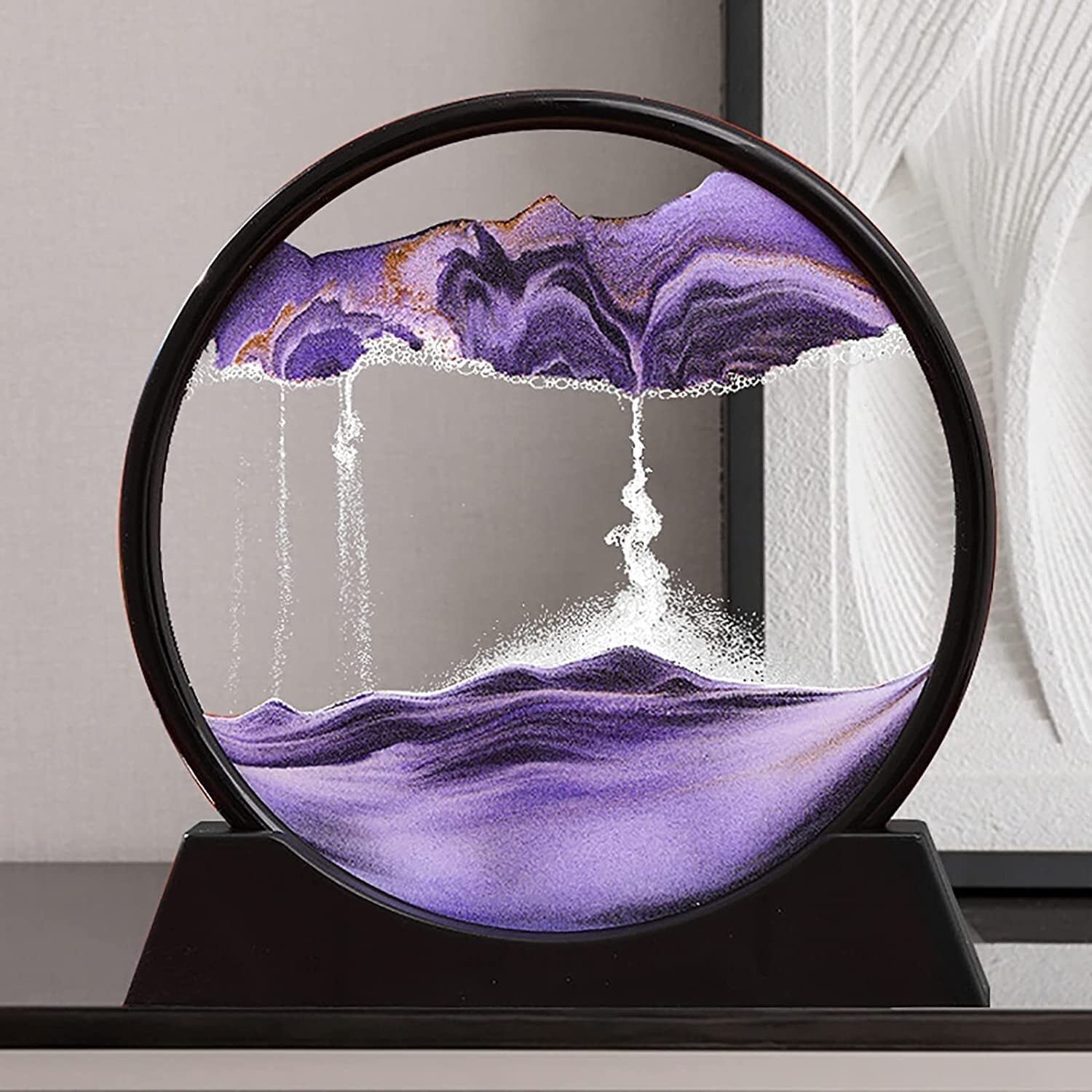 3D Moving Sand Art Lamp | Flowing Sand Painting Hourglass Night Light for Home & Office Decor (Random Color)