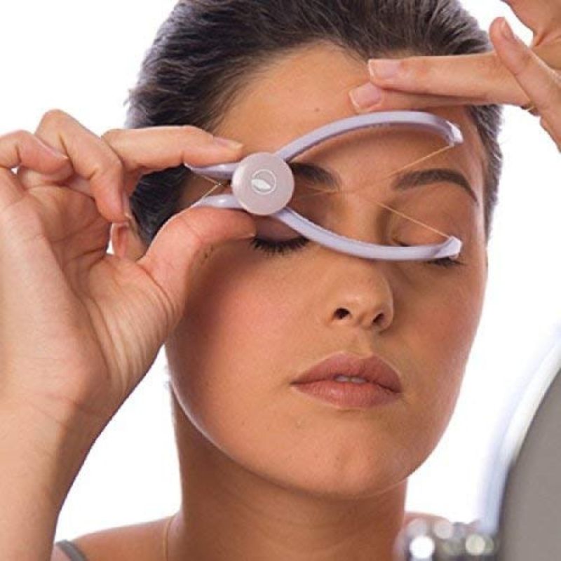 Sipne Face & Body Hair Threading System Manual Cotton Threading Device for Eyebrows, Face & Body  Random Color