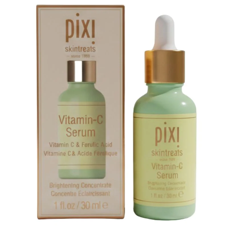 Pixi Vitamin C Brightening Serum with Ferulic Acid & Probiotics  Antioxidant Face Serum for Radiant Skin