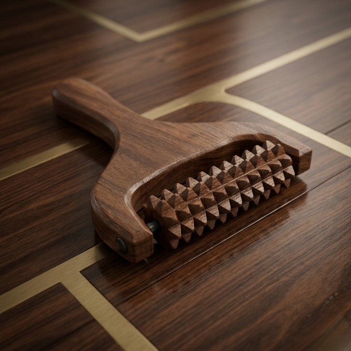 Handcrafted Wooden Scalp, Head, Neck, and Shoulder Massager  Reflexology & Acupressure Roller