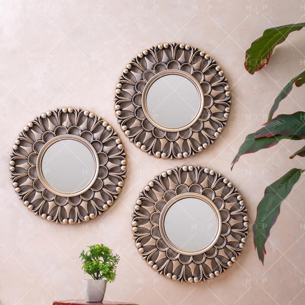 Round Golden mirrors  Wall Mirror, Suitable for every wall color Home decoration