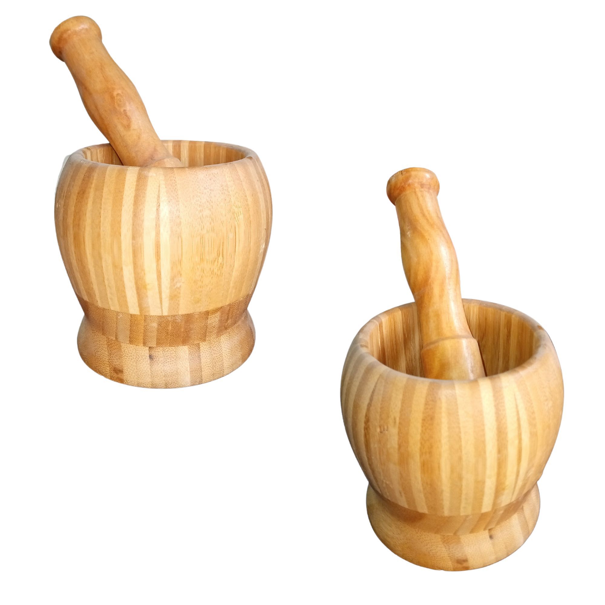 01 Set Wooden Pestle and Mortar For Crushing  Woden chattu watta for Grinding Nuts Dates and other Ingredients