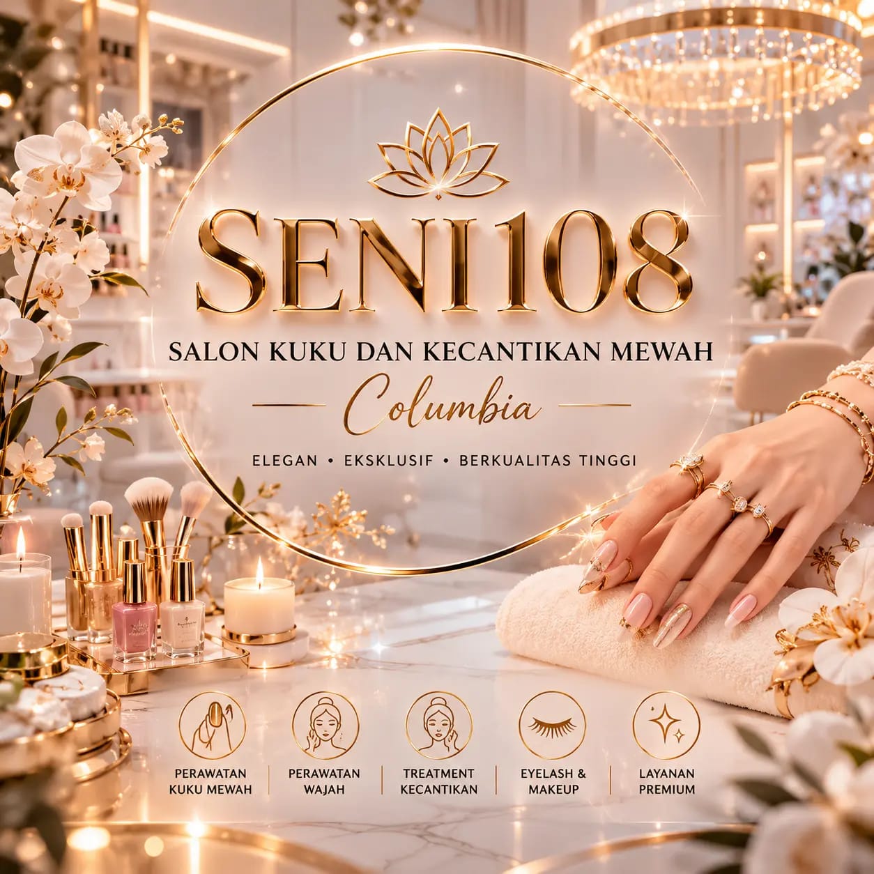 SENI108 - Salon Kuku dan Kecantikan Mewah Columbia