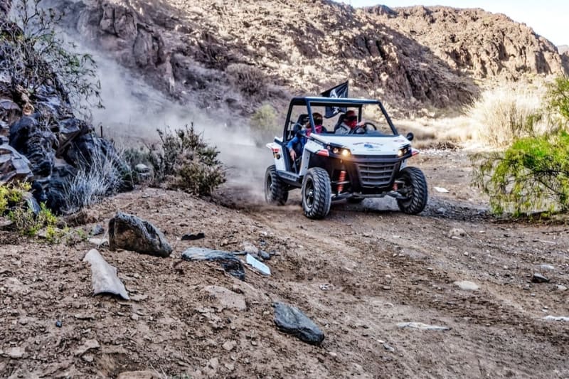 Off-road buggy into the canyons