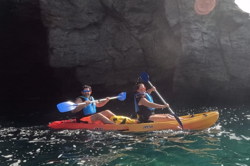 Kayak to the sea caves at Mogán