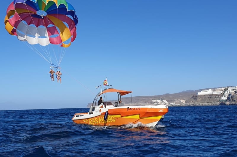 Parasailing at Puerto Rico