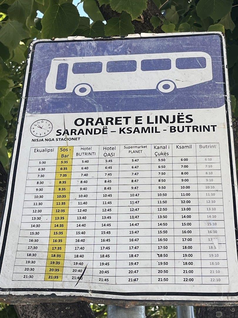 Saranda to Ksamil and Butrint Bus Stop photo 2