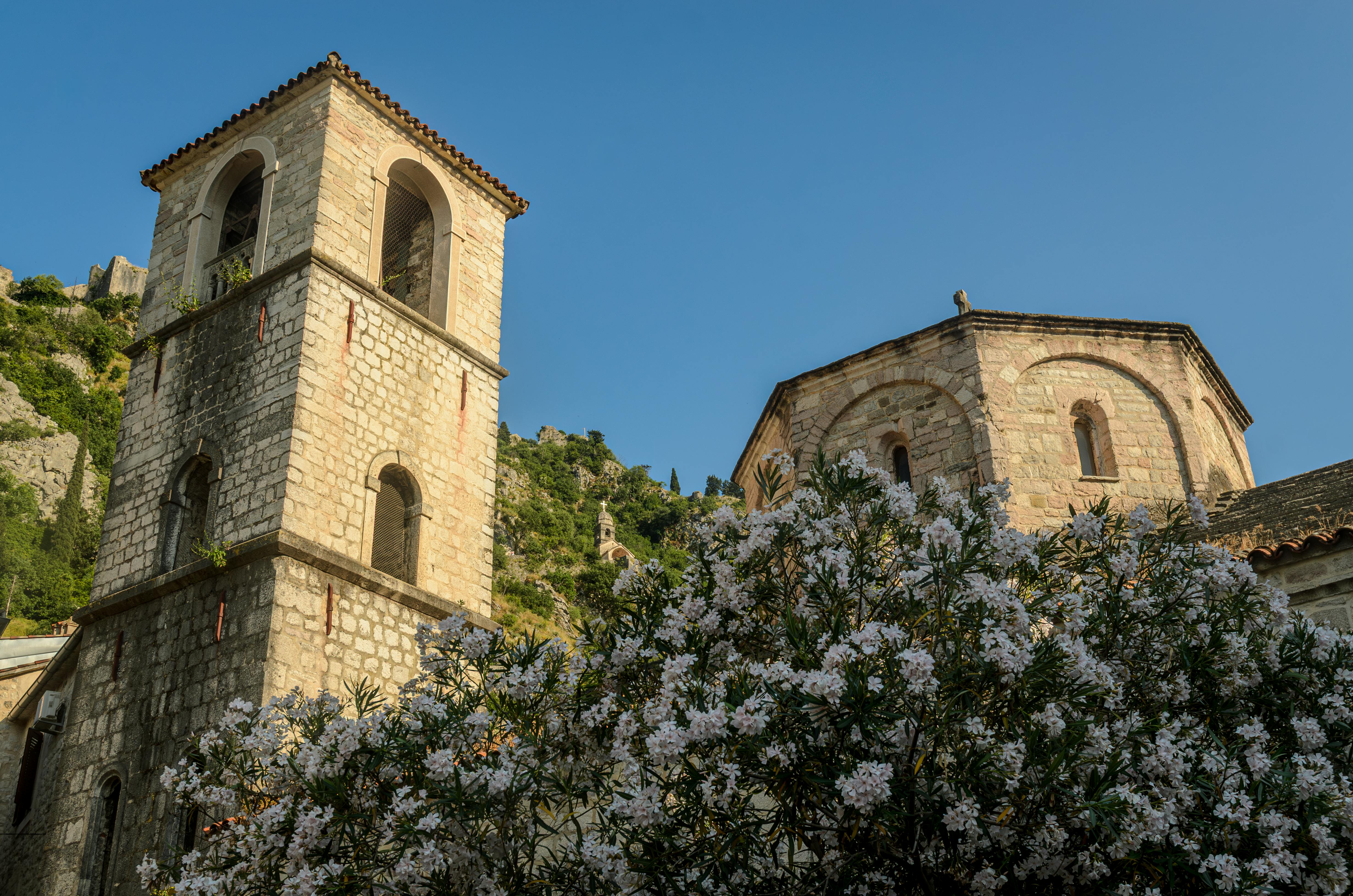 Church tower in Kotor Old Town