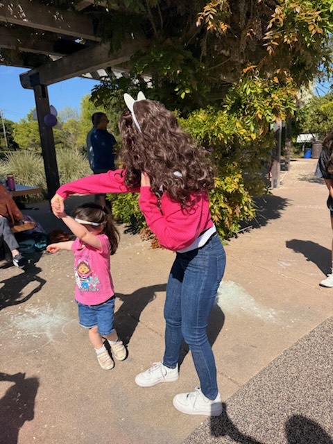 Gabby Dollhouse character at an outdoor waterfront birthday party in Fort Lauderdale Florida