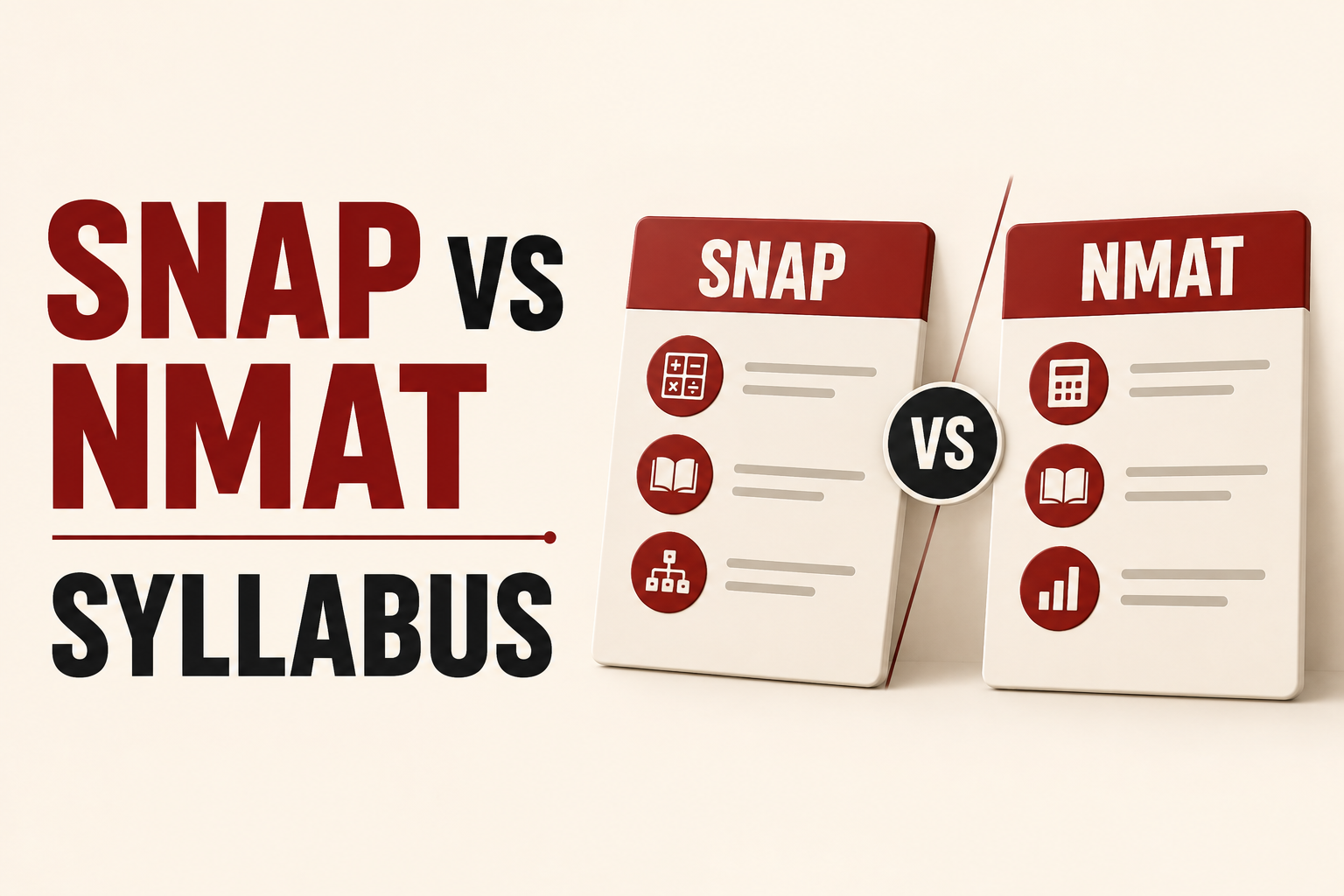 SNAP vs NMAT Syllabus 2026: What's Common, What's Different