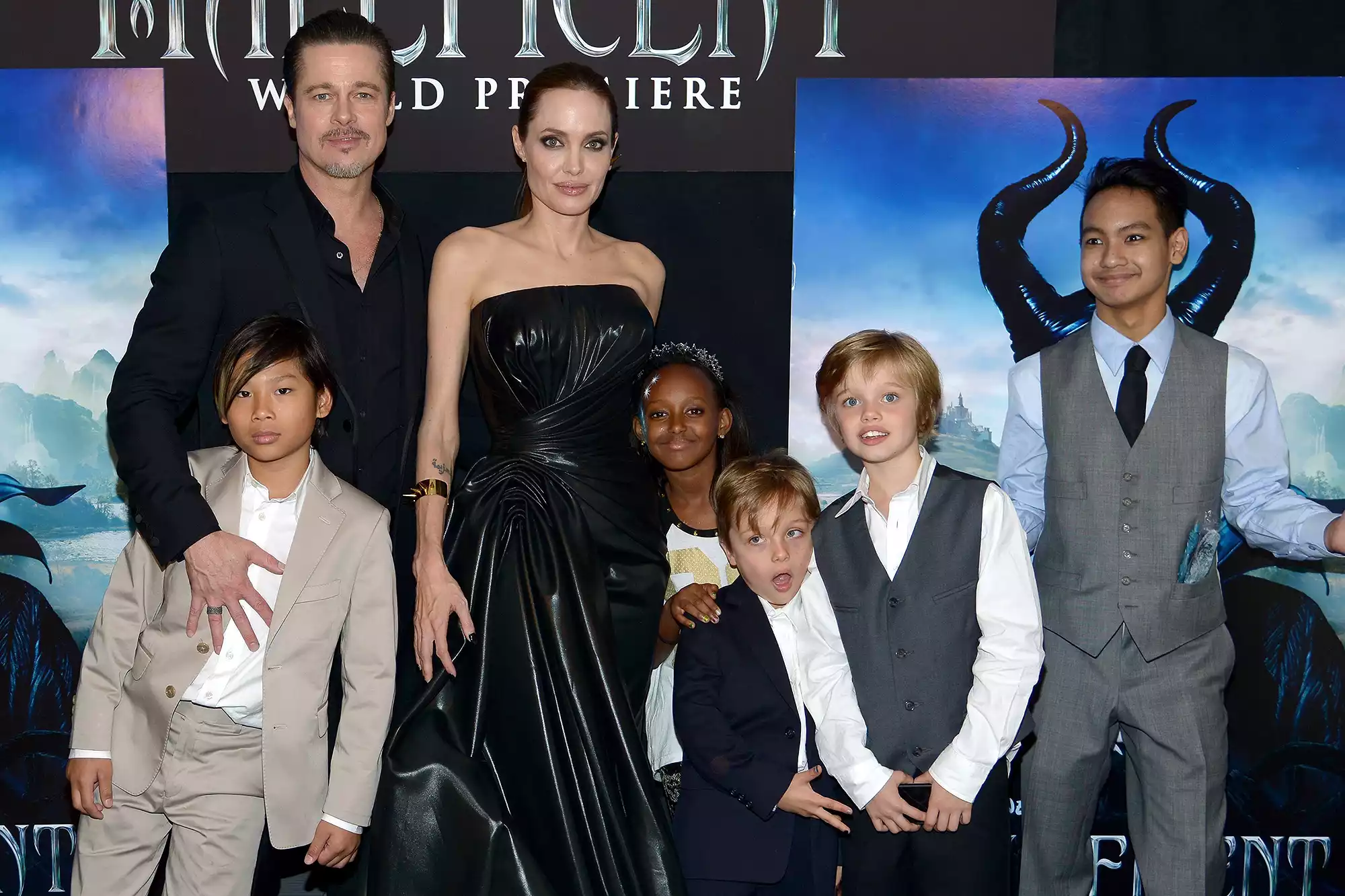 brad pitt- angelina jolie - kids