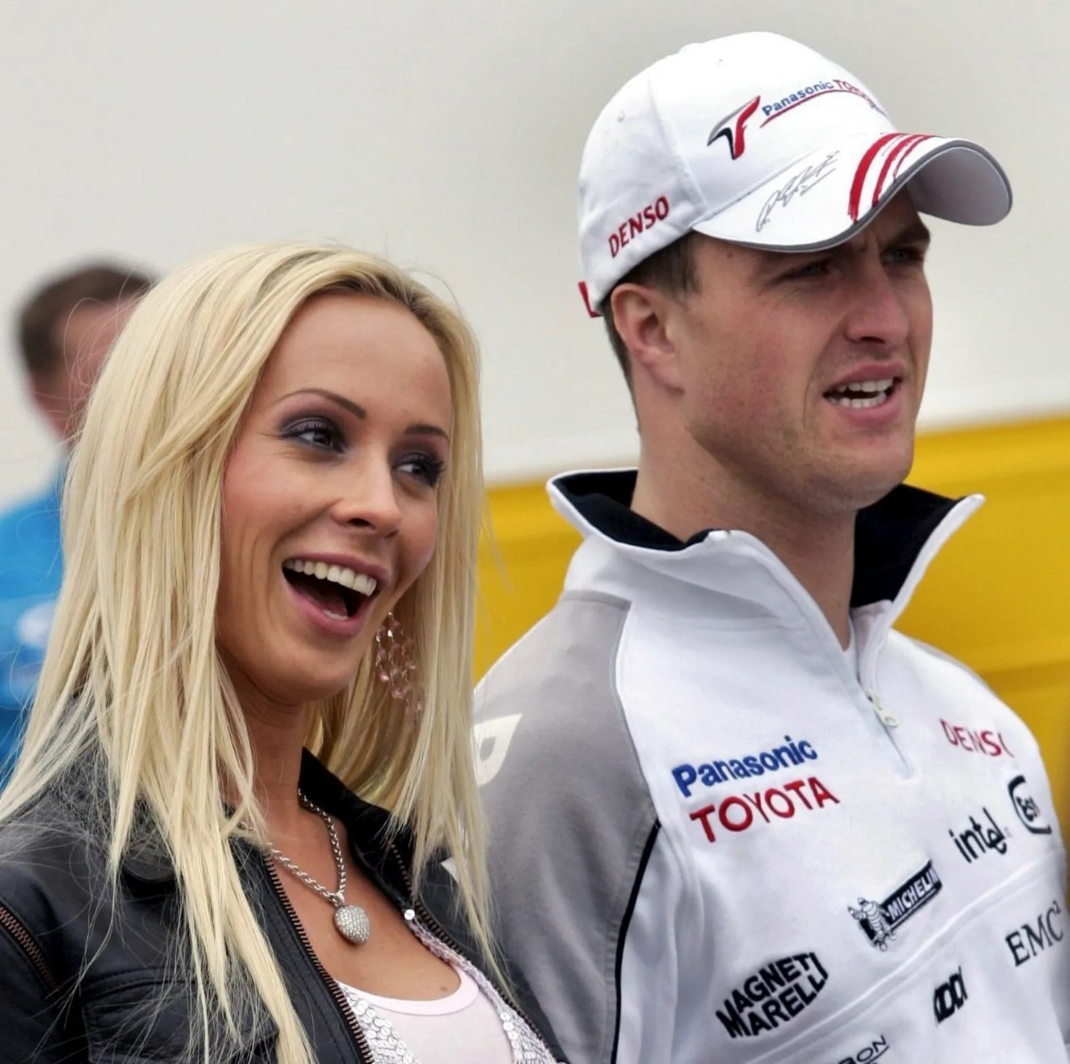 Ralf Schumacher with wife
