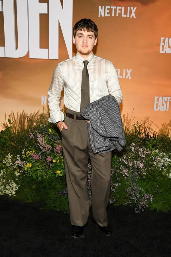 Joe Anders at Netflix’s “East of Eden” premiere held at The Plaza Hotel on Sept. 30, 2026 in New York City.