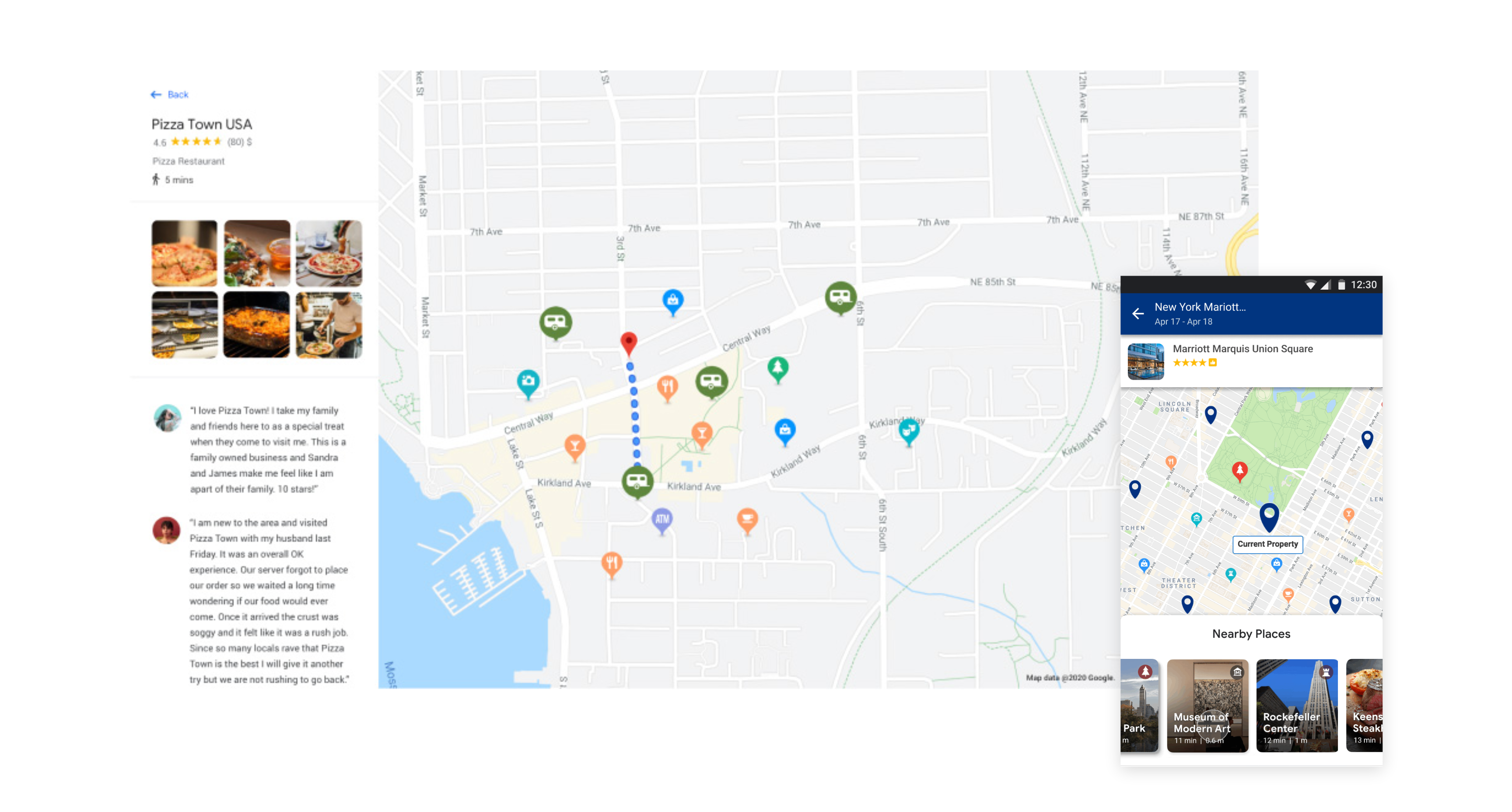 A prototype for that allowed geospatial customers to show local context information to their customers