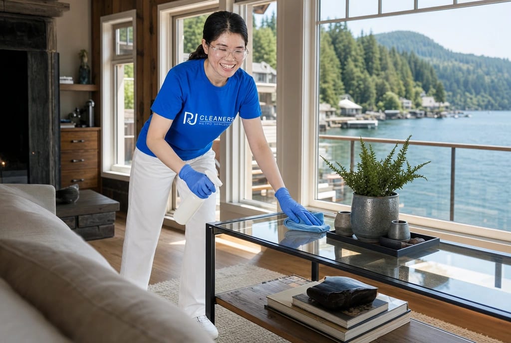 P&J Cleaners professional vacation rental turnovers in Deep Cove, Metro Vancouver
