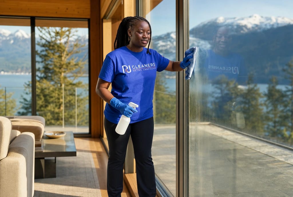 P&J Cleaners professional large window specialists in North Vancouver, Metro Vancouver