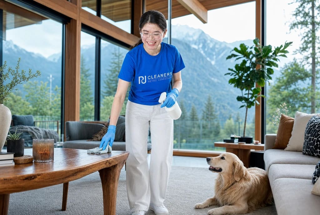 P&J Cleaners professional pet-friendly cleaning in North Vancouver, Metro Vancouver