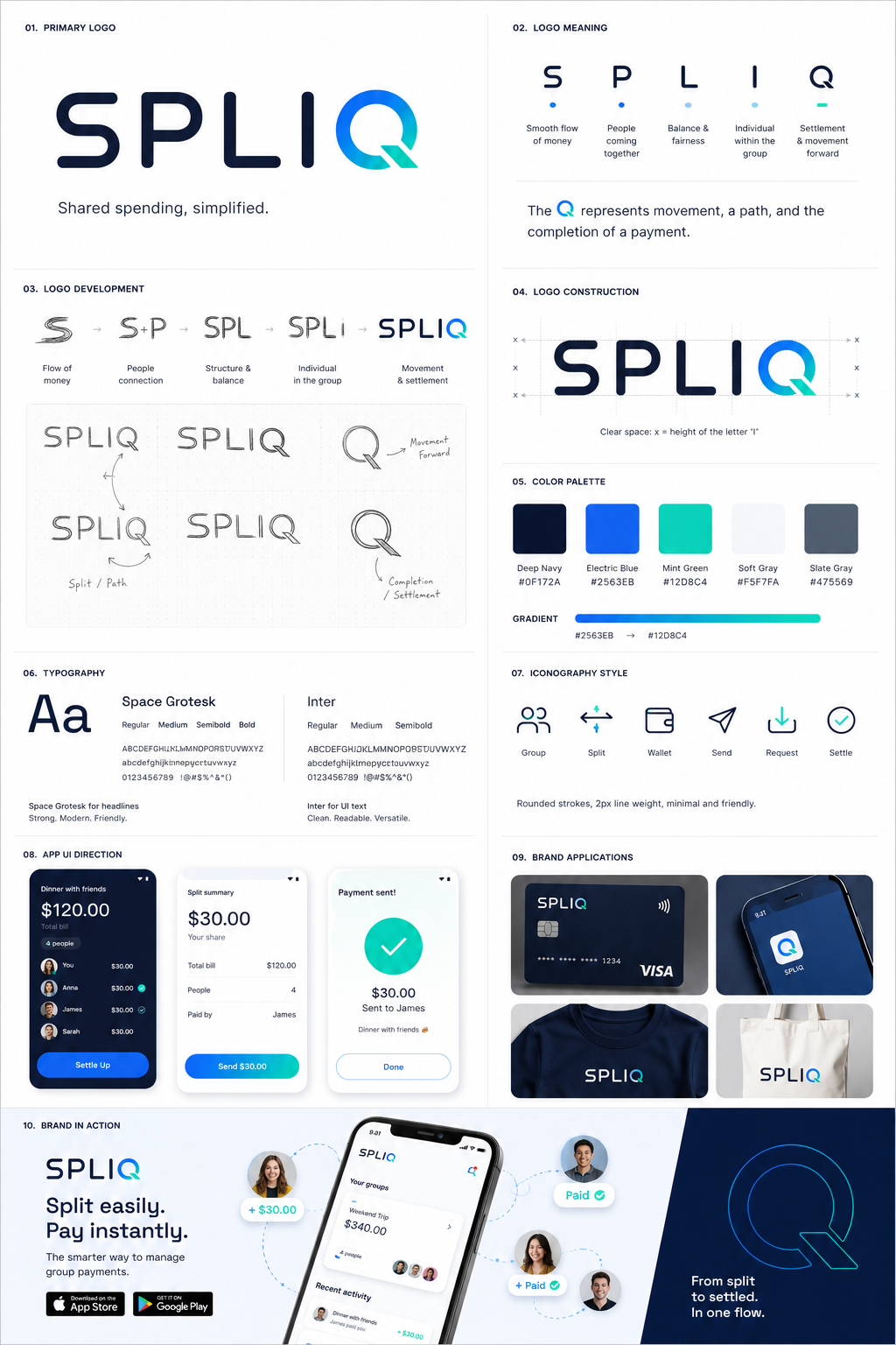 Spliq App Mockup