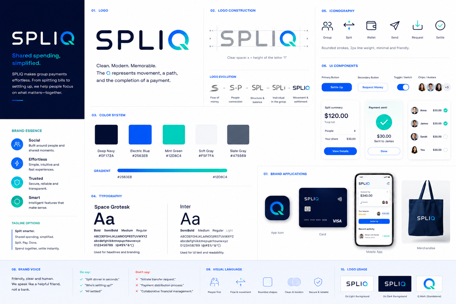 Spliq Logo & Identity