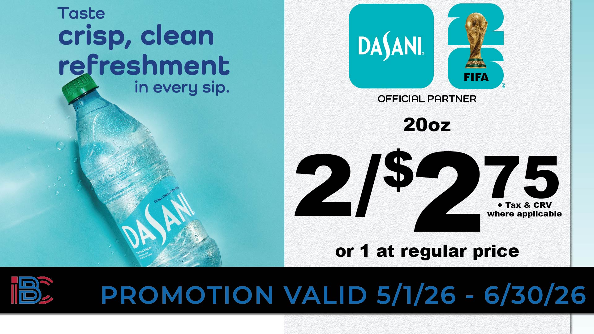 Dasani 20oz