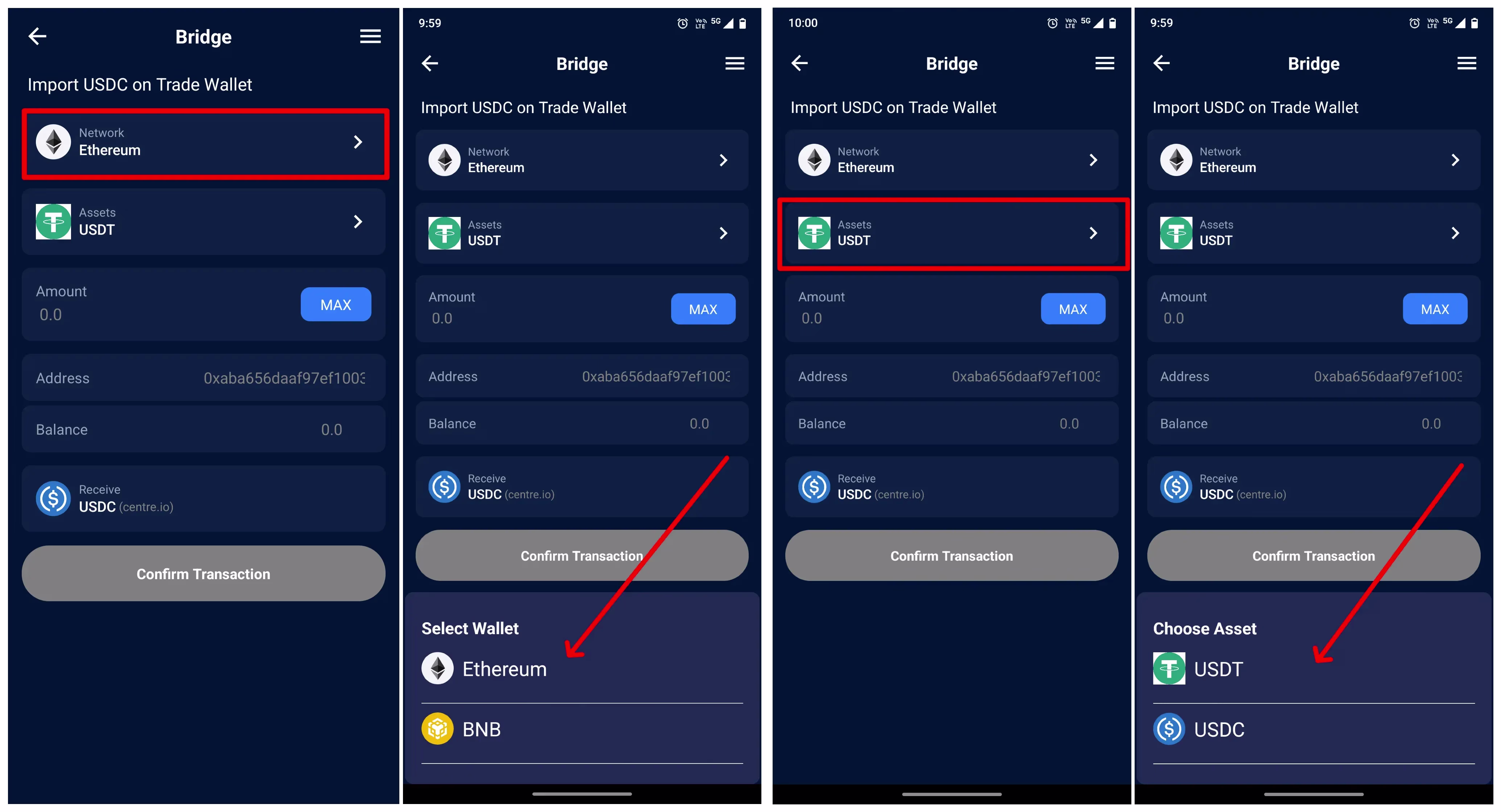 Step 3: Select Network