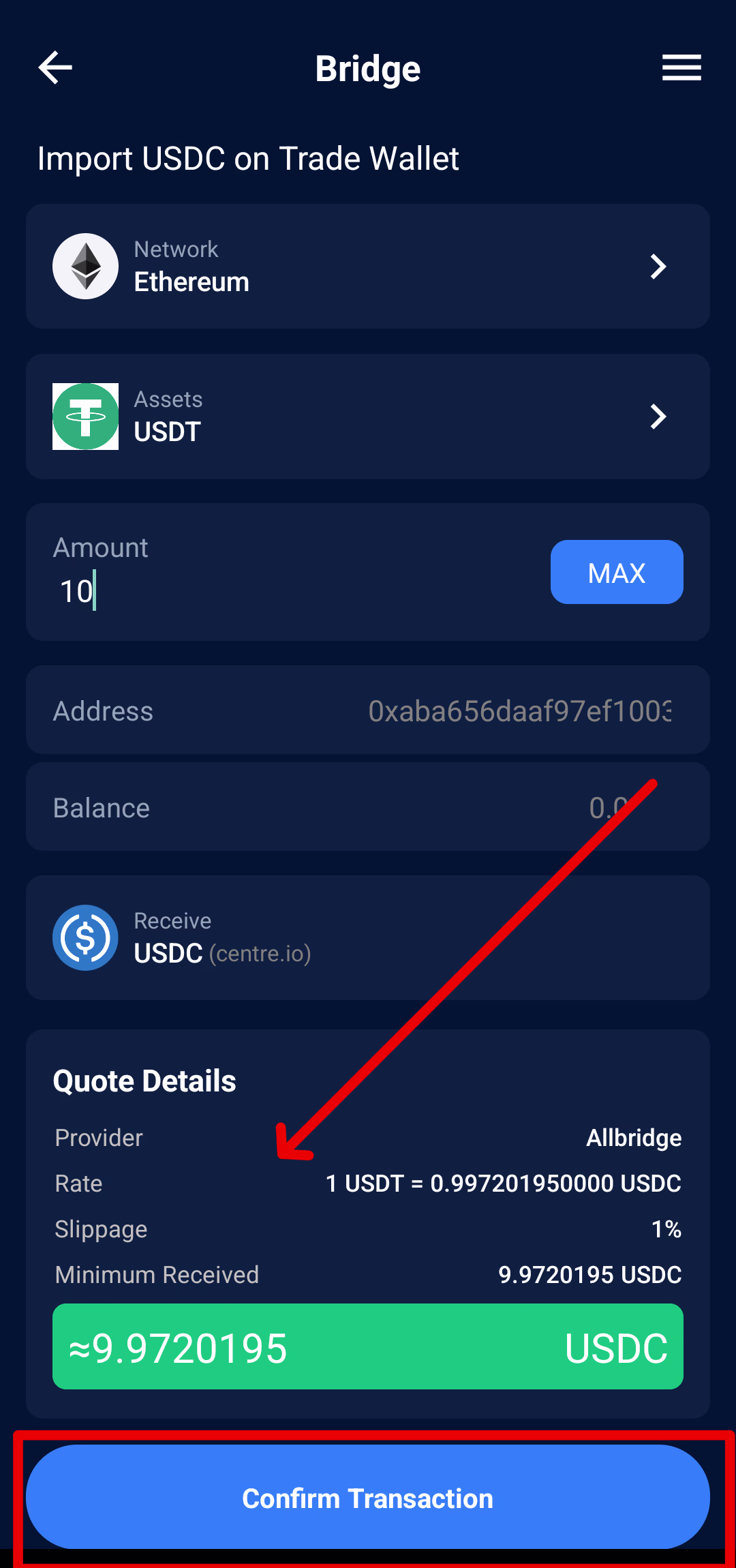 Step 6: Confirm Import