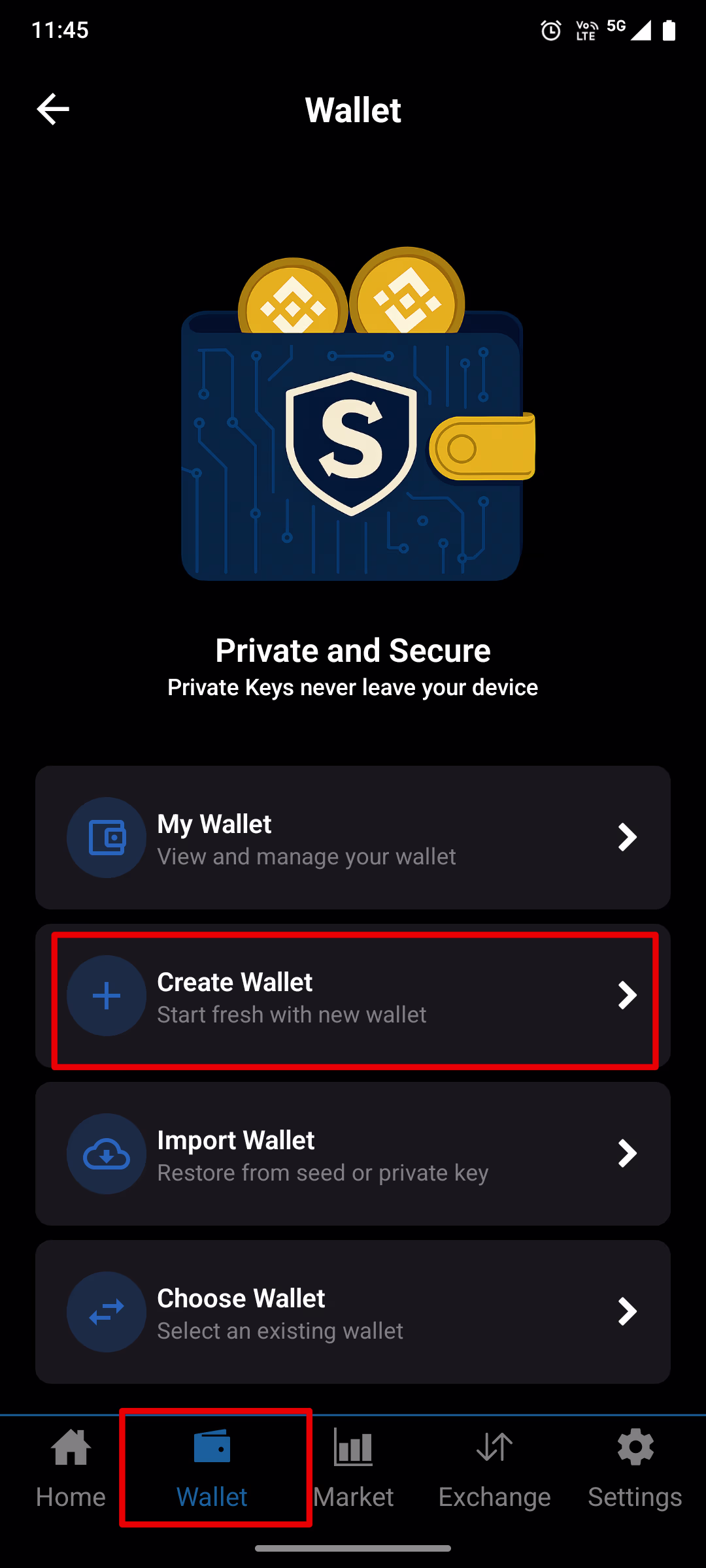 Step 1: Create Wallet