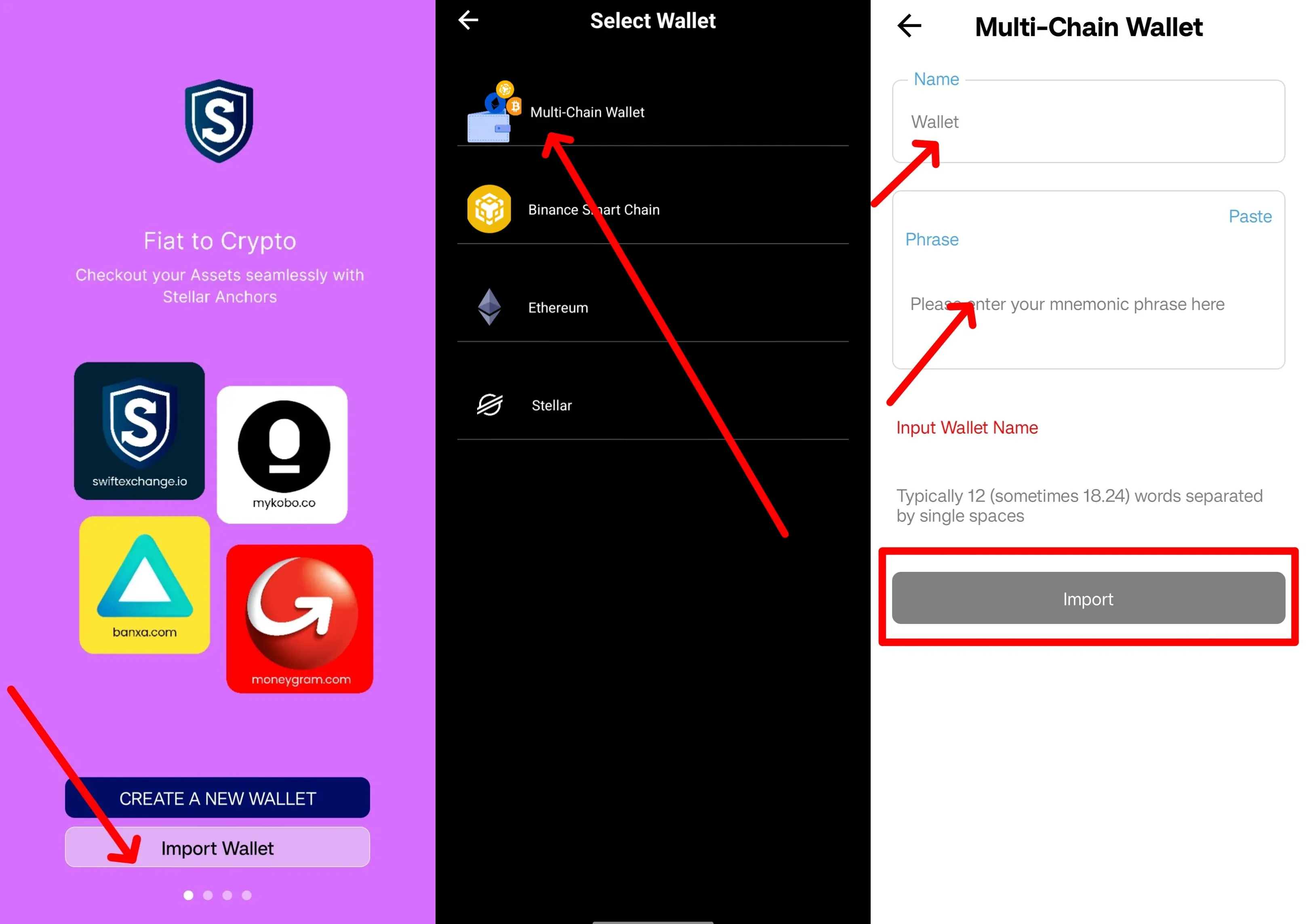 Import an Existing Wallet