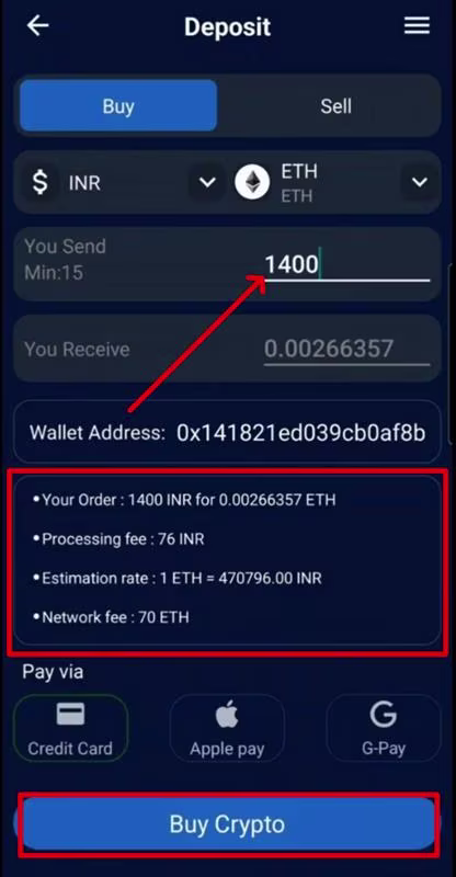 Step 4: Enter Transaction Details