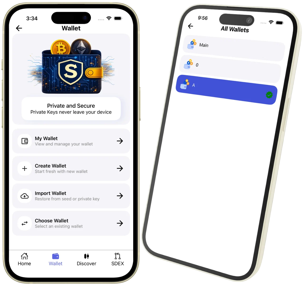 Import Wallets or Add Digital Assets - Import your existing wallet or add supported digital assets to SwiftEx. Manage everything from one place with a simple and secure experience.
