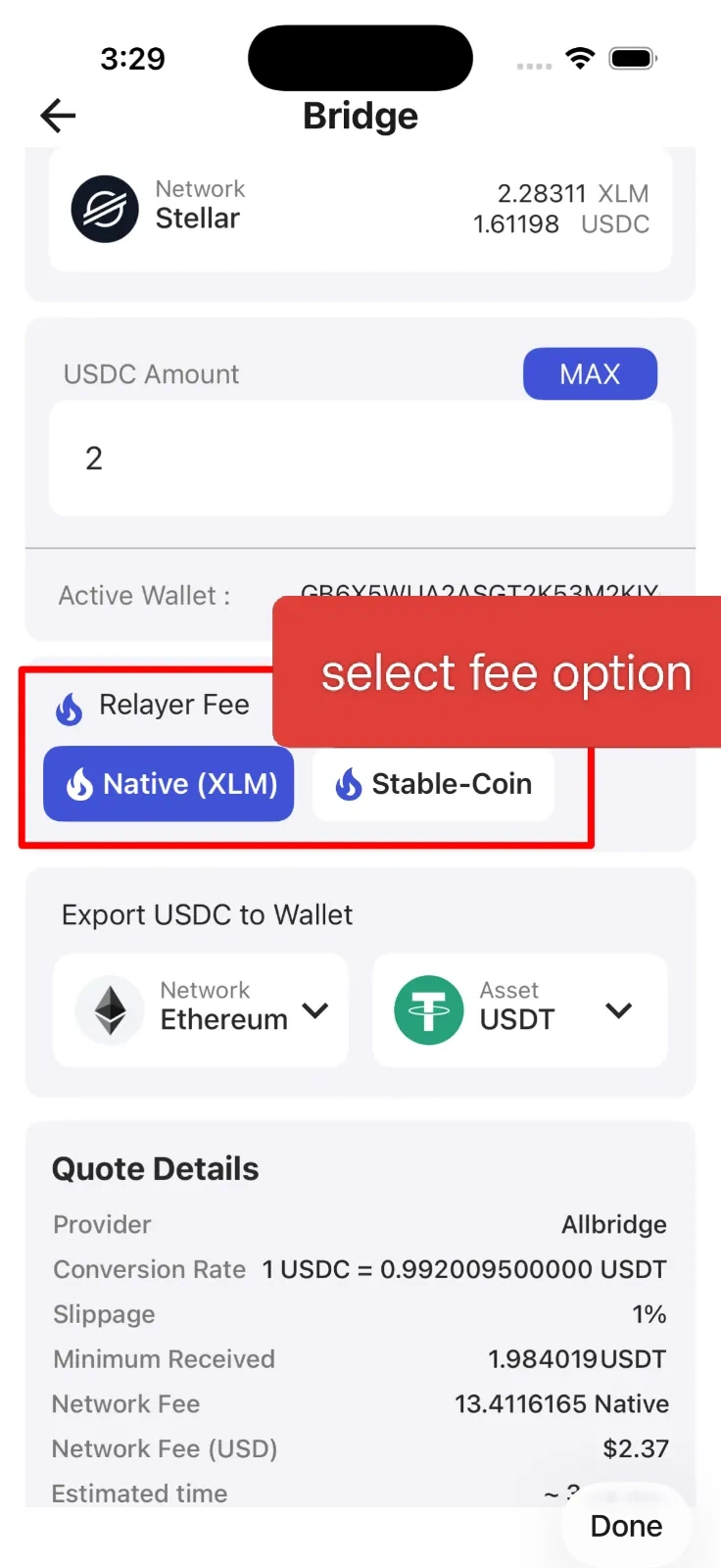 Step 5: Cross-chain Transfer