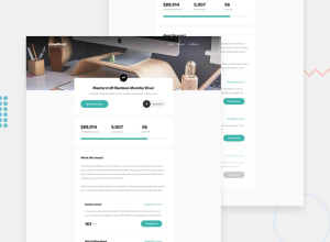 Desktop design screenshot for the Crowdfunding product page coding challenge