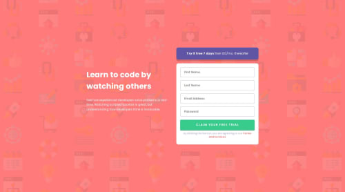 Signup Form with Zod Validation coding challenge solution